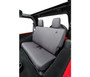 Bestop 29281-09 - Jeep Wrangler Seat Covers For Jeep 2008-2012 Wrangler JK 4 Door Rear Premium Vinyl Fabric Charcoal