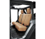 Bestop 29284-04 - Jeep Wrangler Seat Covers For Jeep 2007, 2013-2018 Wrangler JK 4 Door Rear Premium Vinyl Fabric Tan
