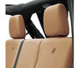 Bestop 29284-04 - Jeep Wrangler Seat Covers For Jeep 2007, 2013-2018 Wrangler JK 4 Door Rear Premium Vinyl Fabric Tan