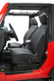 Bestop 29280-35 - Jeep Wrangler Seat Covers For Jeep 2007-2012 Wrangler JK 4 Door Front Premium Vinyl Fabric Black Diamond
