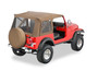 Bestop 51599-37 - Jeep CJ7 Soft Top Supertop Classic Squareback Soft Tops For Jeep 1976-1986 CJ7 Clear Spice