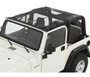 Bestop 52404-11 - Jeep Wrangler Bikini Top Sun Extended Safari Style Bikini Top For Jeep 1997-2006 Wrangler TJ Mesh