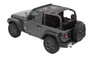 Bestop 52412-11 - Jeep Wrangler Bikini Top Sun Extended Safari Style Bikini Top For Jeep 2018-Current Wrangler JL 2 Door Mesh