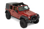 Bestop 52453-17 - Jeep Wrangler Soft Top Sunrider for Hardtop For Jeep 2007-2018 Wrangler JK Black Premium Twill