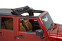 Bestop 52453-17 - Jeep Wrangler Soft Top Sunrider for Hardtop For Jeep 2007-2018 Wrangler JK Black Premium Twill