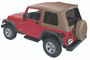 Bestop 54709-37 - Jeep Wrangler Soft Top Supertop Classic Squareback Soft Tops For Jeep 1997-2006 Wrangler TJ Tinted Spice