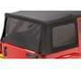 Bestop 58447-17 - Window Replacement Set For Jeep 2007-2009 Wrangler JK 4 Door Fits Replace-A-Top 79837 Black Premium Twill