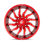 Fuel Wheels D74520907550 - Aluminum Wheels 20X9 Saber D745 5 On 127 Candy Red Milled 71.5 Bore 1 Offset Fuel Off Road Wheels