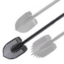 Go Rhino XG-RS50030T -   - Xventure Gear - Perforated Stackable Shovel - Textured Black
