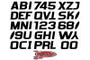 Hardline BLK700EC - Boat Lettering Registration Kit 3 in. - 700 Solid Black