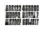 Hardline CHBKG300 - Boat Lettering Registration Kit 3 in. - 300 Chrome/Black