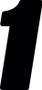 Hardline DD73B-1 - Dirt Digits 3pk 7 in. - High Gloss Number 1 - Black