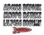 Hardline SIBKG200 - Boat Lettering Registration Kit 3 in. - 200 Silver/Black
