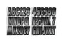 Hardline SIBKG300 - Boat Lettering Registration Kit 3 in. - 300 Silver/Black