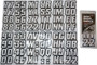 Hardline SIBLK500 - Snowmobile Lettering Registration Kit 2 in. - 500 Silver/Black