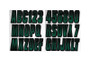 Hardline TEBKG300 - Boat Lettering Registration Kit 3 in. - 300 Forest Green/Black