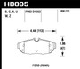 Hawk HB895Z.656 - Performance Ceramic Disc Brake Pad Hawk HB895Z.656 - Performance Ceramic Disc Brake Pad