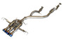 Invidia HS22CTRFGM3STL - 22+ HONDA CIVIC TYPE-R FL5 R400 SINGLE LAYER TI TIP FULL CAT-BACK (NON POLISH PIPE)