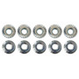 Moroso 38834 - Zinc Serrated Flange Nuts - M8 X 1.25 (10 Pack) Moroso 38834 - Zinc Serrated Flange Nuts - M8 X 1.25 (10 Pack)