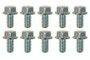Moroso 38840 - 5/16in-18 Serrated Zinc Flange Bolt  - 10 Pack Moroso 38840 - 5/16in-18 Serrated Zinc Flange Bolt  - 10 Pack
