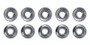 Moroso 38845 - M6 x 1.00 Serrated Zinc Flange Nut - 10 Pack Moroso 38845 - M6 x 1.00 Serrated Zinc Flange Nut - 10 Pack