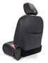 PRP Seats B038-09 - Front Seat Covers For 18-24 Jeep Wrangler JL 2 Door with Molle Back Pair Black and Teal
