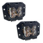 Race Sport RS02FMC - 40-Watt LED Auxiliary Flush Mount Light with Amber Side Strobe HD Series with Clear Lens Pair  Lighting Race Sport RS02FMC - 40-Watt LED Auxiliary Flush Mount Light with Amber Side Strobe HD Series with Clear Lens Pair  Lighting