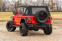 Rough Country 21016 - Oval Nerf Steps - 4 Door - Black - Jeep Wrangler Unlimited 4WD (2018-2024)
