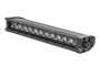 Rough Country 70712BLDRLA - 12 Inch Black Series LED Light Bar - Single Row - Amber DRL