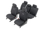 Rough Country 91057 - Seat Covers - FR & RR - Crew Cab - Toyota Tacoma 2WD/4WD (2005-2015)
