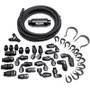 Snow Performance SNF-60001B - 10AN Braided Stainless Fuel Line Kit - Black Line