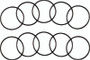 TwinPower 043290 - Twin Power 91-06 Big Twin Exc 06 Dyna Transmission Quad Seal Replaces H-D 12035A 5 Pk