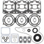 Vertex Pistons 711269 - Vertex Gaskets 02-03 Yamaha SX Viper 700 Complete Gasket Kit w/ Oil Seals