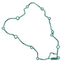 Vertex Pistons 816306 - Vertex Gaskets 21-23 Gas-Gas MC125 Inner Clutch - Side Cover Gasket Kit