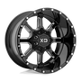 XD Wheels XD83824480376N - Xd838 Mammoth 24X14 Gloss Black Milled