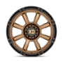 XD Wheels XD86321087618N - Xd863 20X10 Matte Bronze With Black Lip