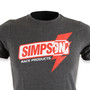 Simpson Safety 4501YX - Simpson Racing Lightning fast shirt Charcoal youth XL