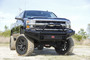 Fab Fours CH08-S2062-1 - Black Steel Front Ranch Bumper