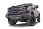 Fab Fours GM24-Q6262-1 - Elite Front Bumper; w/ Pre-Runner Guard; Black Steel; w/ Sensor; Incl. Tow Hooks;