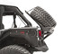 Fab Fours JK2070-1 - Spare Tire Carrier; 2 Stage Black Powder Coated; Slant Back Tire Carrier;