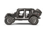 Fab Fours JK2070-1 - Spare Tire Carrier; 2 Stage Black Powder Coated; Slant Back Tire Carrier;