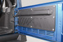 Fab Fours JK2000-1 - Door Plate; Rear; Matte Black Powder Coat;