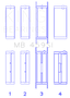 King Engine Bearings MB459SI0.75 - Ford V-6 183. (Size +0.75mm) Main Bearing Set