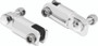 Kuryakyn 8041 - 2-1/4in Stirrup Heel Rest Extenders Chrome