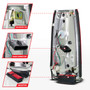 Anzo 311484 - 88-99 Chevy C/K1500/2500/3500 Full LED Light Tube Taillights Chrome Housing Red/Clear Lens