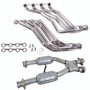 BBK 15693 - 86-93 Ford Mustang 1-3/4 Long Tube 351 Swap Headers w/High Flow Catted X-Pipe (Silver Ceramic)