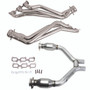 BBK 16424 - 15-17 Ford Mustang V6 1-3/4 Long Tube Headers w/High Flow Catted H Pipe (Silver Ceramic)