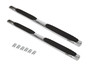 Big Country 394224876 - Truck Accessories  - 4" WIDESIDER Platinum Side Bars With Mounting Bracket Kit - Polished Stainless Steel