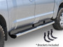 Big Country 396201876 - Truck Accessories  - 6" WIDESIDER Platinum Side Bars With Mounting Bracket Kit - Polished Stainless Steel