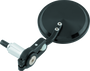 BikeMaster 600381 - Folding Barend Mirrors 7/8in Handlebars - Pair - Black